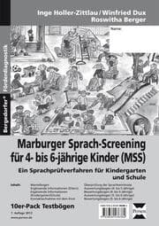 Cover von Marburger Sprach-Screening für 4- bis 6-jährige Kinder (MSS)