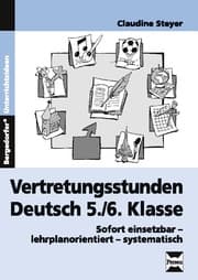 Cover von Vertretungsstunden Deutsch 5./6. Klasse
