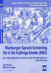 Cover von Marburger-Sprach-Screening für 4- bis 6-jährige Kinder (MSS)