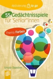 Cover von 55 Gedächtnisspiele für Senioren und Seniorinnen - Thema Farben