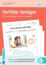 Cover von Portfolio-Vorlagen für Kita-Kinder von 3-6 Jahren