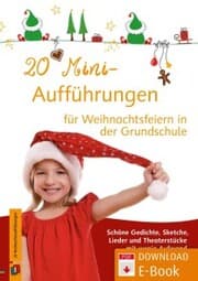 Cover von 20 Mini-Aufführungen für Weihnachtsfeiern in der Grundschule