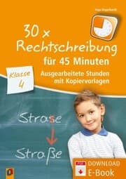 Cover von 30 x Rechtschreibung für 45 Minuten - Klasse 4