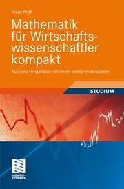Cover von Mathematik für Wirtschaftswissenschaftler kompakt