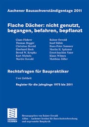 Cover von Aachener Bausachverständigentage 2011