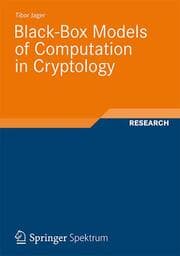 Cover von On Black-Box Models of Computation in Cryptology