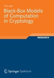 Cover von Black-Box Models of Computation in Cryptology