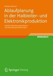 Cover von Ablaufplanung in der Halbleiter- und Elektronikproduktion