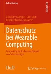 Cover von Datenschutz bei Wearable Computing