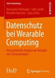 Cover von Datenschutz bei Wearable Computing