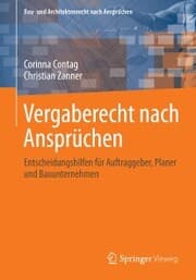 Cover von Vergaberecht nach Ansprüchen