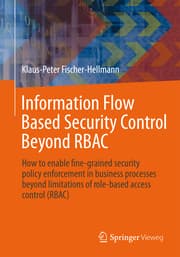 Cover von Information Flow Based Security Control Beyond RBAC