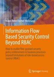 Cover von Information Flow Based Security Control Beyond RBAC