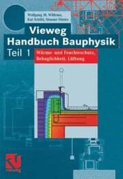 Cover von Vieweg Handbuch Bauphysik Teil 1