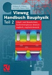 Cover von Vieweg Handbuch Bauphysik Teil 2