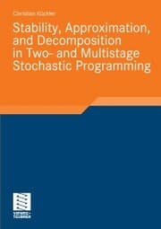 Cover von Stability, Approximation, and Decomposition in Two- and Multistage Stochastic Programming