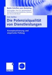 Cover von Die Potenzialqualität von Dienstleistungen
