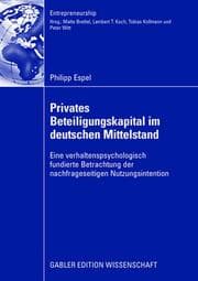 Cover von Privates Beteiligungskapital im deutschen Mittelstand
