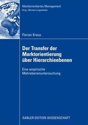 Cover von Der Transfer der Marktorientierung über Hierarchieebenen
