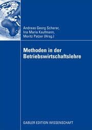 Cover von Methoden in der Betriebswirtschaftlehre