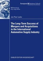 Cover von The Long-term Success of M&A in the Automotive Supply Industry