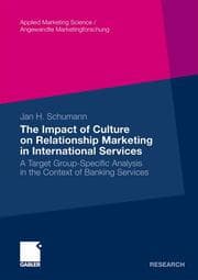 Cover von The Impact of Culture on Relationship Marketing in International Services