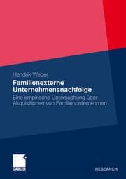 Cover von Familienexterne Unternehmensnachfolge