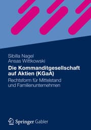 Cover von Die Kommanditgesellschaft auf Aktien (KGaA)