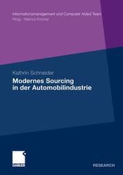 Cover von Modernes Sourcing in der Automobilindustrie