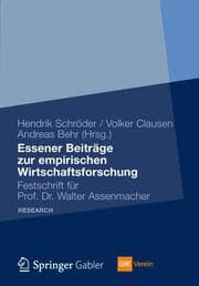 Cover von Essener Beiträge zur empirischen Wirtschaftsforschung