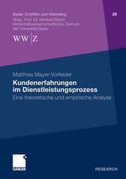 Cover von Kundenerfahrungen im Dienstleistungsprozess
