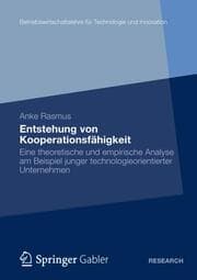 Cover von Entstehung von Kooperationsfähigkeit