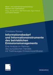 Cover von Informationsbedarf und Informationsinstrumente des betrieblichen Emissionsmanagements