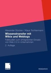Cover von Wissenstransfer mit Wikis und Weblogs