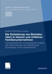 Cover von Die Entstehung von Betriebsräten in kleinen und mittleren Familienunternehmen