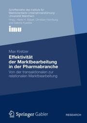 Cover von Effektivität der Marktbearbeitung in der Pharmabranche