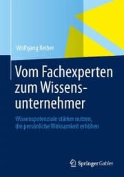 Cover von Vom Fachexperten zum Wissensunternehmer