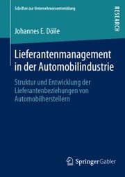 Cover von Lieferantenmanagement in der Automobilindustrie