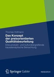 Cover von Das Konzept der preisorientierten Qualitätsbeurteilung