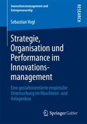 Cover von Strategie, Organisation und Performance im Innovationsmanagement