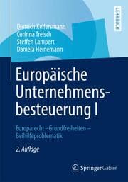 Cover von Europäische Unternehmensbesteuerung