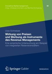 Cover von Wirkung von Preisen und Werbung als Instrumente des Revenue Managements