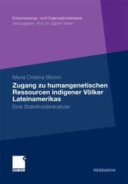 Cover von Zugang zu humangenetischen Ressourcen indigener Völker Lateinamerikas