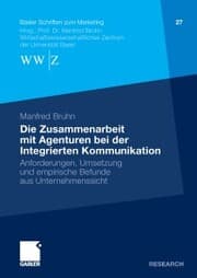 Cover von Die Zusammenarbeit mit Agenturen bei der Integrierten Kommunikation
