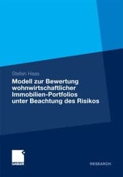Cover von Modell zur Bewertung wohnwirtschaftlicher Immobilien-Portfolios unter Beachtung des Risikos