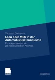 Cover von Lean oder MES in der Automobilzulieferindustrie