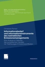 Cover von Informationsbedarf und Informationsinstrumente des betrieblichen Emissionsmanagements