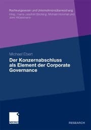 Cover von Der Konzernabschluss als Element der Corporate Governance