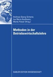 Cover von Methoden in der Betriebswirtschaftlehre