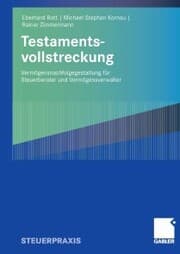 Cover von Testamentsvollstreckung